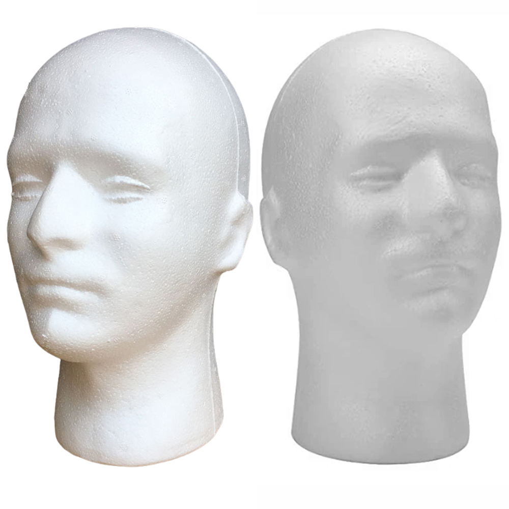 Cosplay Prop Foam - 남성용 스티로폼 마네킹 헤드 모델 모자