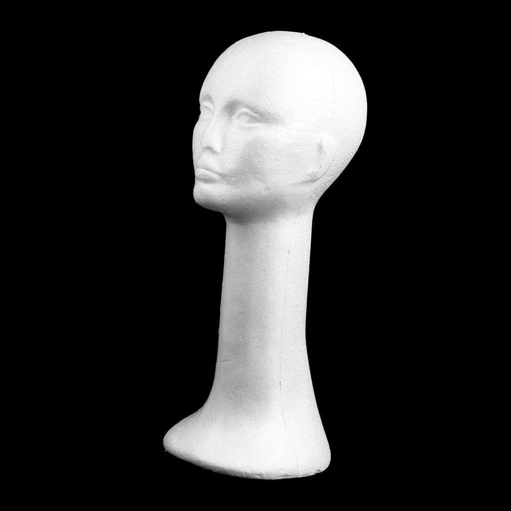 Cosplay Prop Foam - 여성용 폼 헤드 모델 안경 헤어