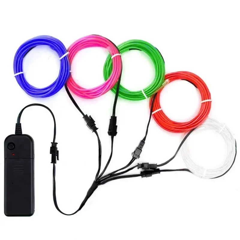 Led El Wire - 1M/3M/5M 유연한 네온 라이트 볼 드레스