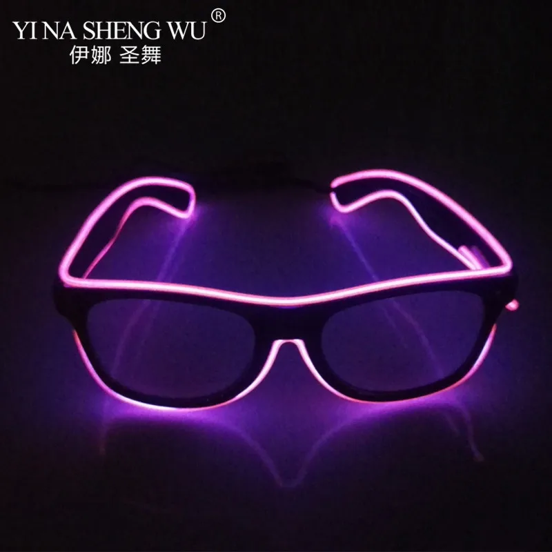 새로운 플래싱 안경 EL 와이어 LED 안경 발광 할로 - Led El Wire 리뷰 및 가격