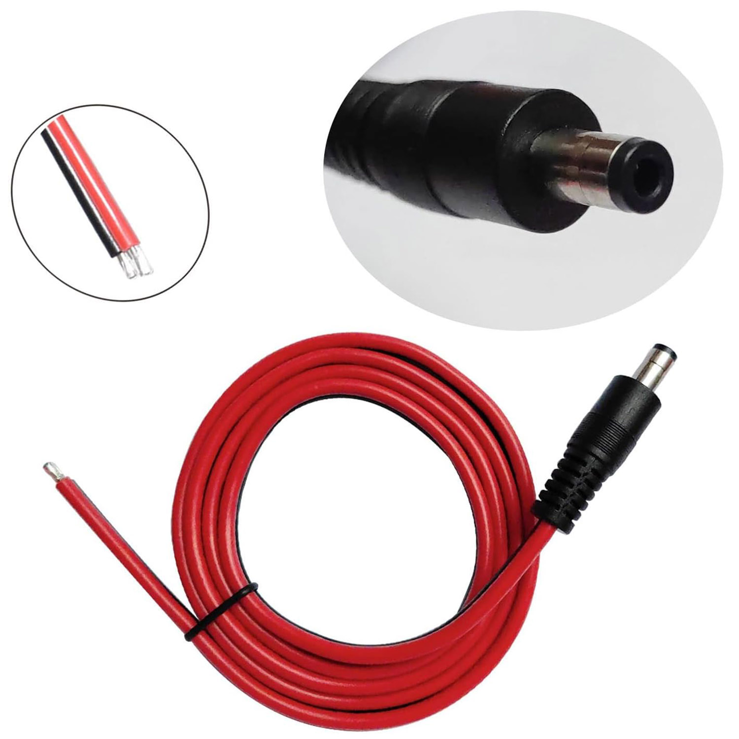 1pc 14AWG DC 전원 공급 장치 CCTV 감시  - Led El Wire 리뷰 및 가격