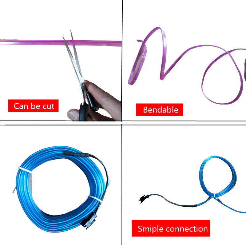 1M/3M/5M 자동차 인테리어 Led 장식 램프 EL - Led El Wire 리뷰 및 가격