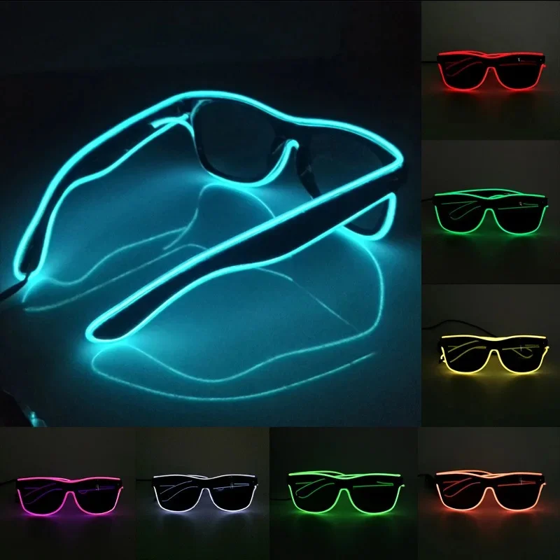 플래싱 글라스 EL 와이어 LED 안경 발광 파티 용품 - Led El Wire 리뷰 및 가격