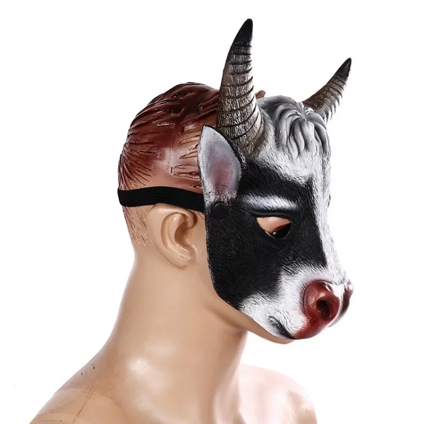 PU 폼 3D 현실적인 동물 암소 머리 마스크 카니발  - Cosplay Prop Foam 리뷰 및 가격