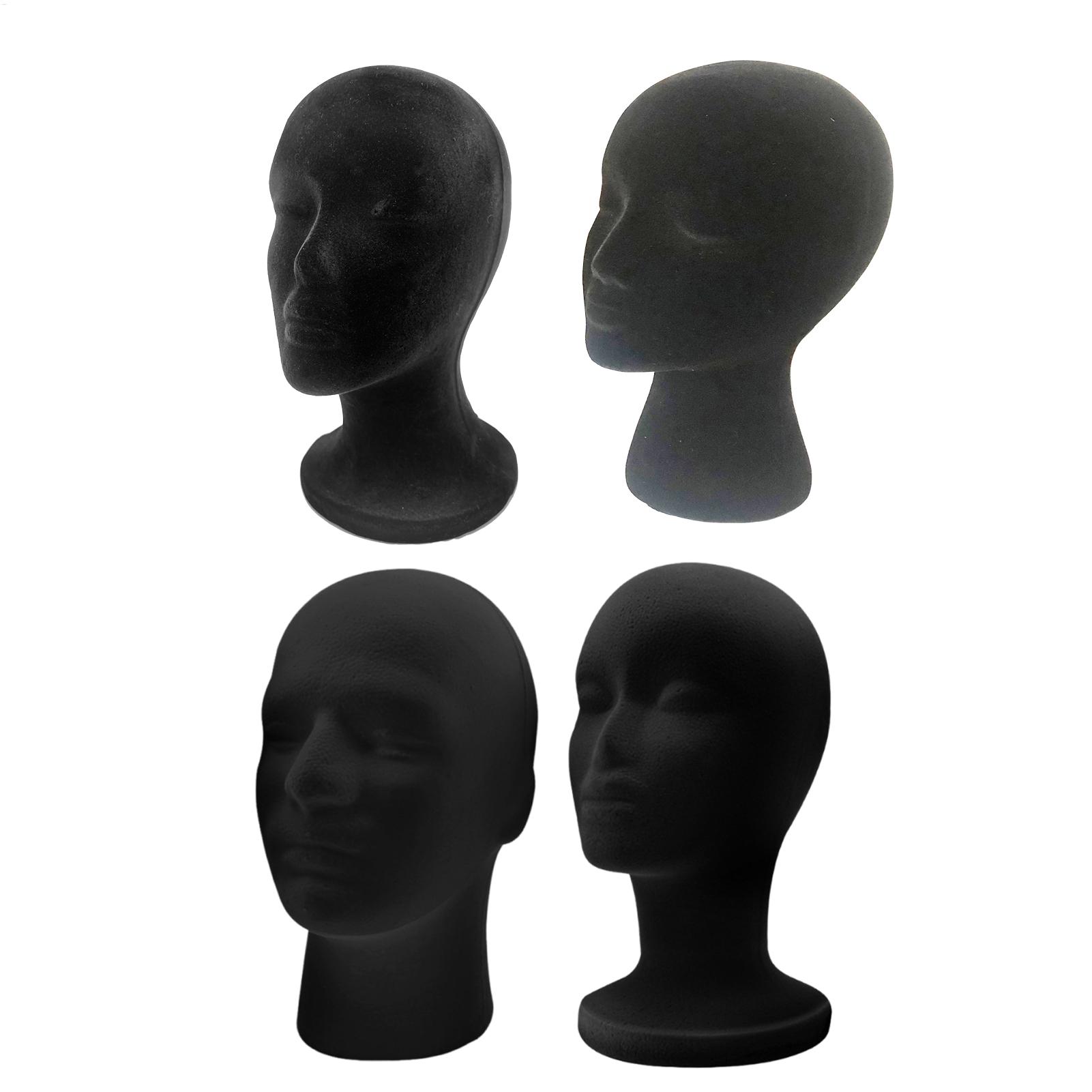 블랙 마네킹 헤드 폼 벨벳 마네킹 헤드 가발 디스플레이 - Cosplay Prop Foam 리뷰 및 가격